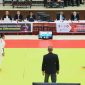 Para Atlet judo bertanding pada cabang olahraga Judo Porprov XII NTB 2026 di Auditorium IPDN Regional NTB, Lombok Tengah, usai pembukaan resmi. Pertandingan menjadi bagian dari perebutan medali sekaligus ajang seleksi atlet menuju PON XXII NTB-NTT 2028.