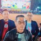 Kapolda NTB Irjen Pol. Kalingga Rendra Raharja didampingi Wakapolda NTB dan Pejabat Utama (PJU) Polda NTB menghadiri kegiatan nonton bareng (nobar) Semifinal Piala Dunia 2026 bersama masyarakat di Lapangan Bhara Daksa Mapolda NTB, Mataram.