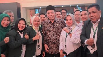 Ketua DPW PBB NTB Nadirah Al-Habsyi menghadiri pengukuhan Yuri Kemal Fadlullah sebagai pimpinan PBB yang dirangkaikan dengan Rakernas dan Milad ke-28 Partai Bulan Bintang di Hotel Borobudur, Jakarta.