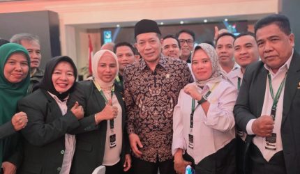 Ketua DPW PBB NTB Nadirah Al-Habsyi menghadiri pengukuhan Yuri Kemal Fadlullah sebagai pimpinan PBB pada Rakernas dan Milad ke-28 Partai Bulan Bintang di Jakarta.