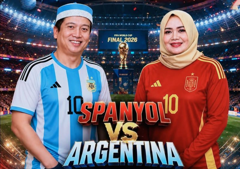 Gubernur NTB Dr. H. Lalu Muhamad Iqbal atau akrab Disapa Miq Iqbal menyampaikan dukungannya kepada Timnas Argentina dan memprediksi Albiceleste Menang 1-0 atas Spanyol pada Final Piala Dunia 2026.