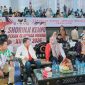 Ketua Umum Pengurus Provinsi Persaudaraan Shorinji Kempo Indonesia (PERKEMI) NTB, Assoc. Prof. Dr. Syamsuriansyah, berdiskusi dengan Wakil Gubernur NTB Hj. Indah Dhamayanti Putri, didampingi jajaran Dinas Pemuda dan Olahraga (Dispora) NTB serta KONI NTB, di sela pelaksanaan pertandingan Shorinji Kempo Porprov XII NTB 2026.