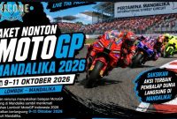 Suasana tribun Pertamina Mandalika International Circuit saat gelaran MotoGP Indonesia yang menjadi salah satu ajang balap Motor paling bergengsi di Dunia.