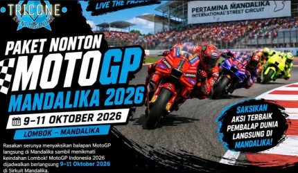 Tribun Pertamina Mandalika International Circuit saat MotoGP Indonesia 2026.