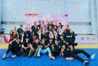 Ketua Panitia Syahrul bersama anggota Panitia, Pengurus Provinsi Persaudaraan Shorinji Kempo Indonesia (PERKEMI) NTB, dan jajaran wasit berfoto bersama usai penutupan cabang olahraga Shorinji Kempo pada Pekan Olahraga Provinsi (Porprov) XII NTB 2026 di Lombok Tengah, Rabu (22/7/2026).