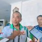 Ketua Umum KONI NTB Mori Hanafi memberikan penjelasan kepada Media mengenai polemik Drumband dan Insiden antarsuporter pada Porprov XII NTB 2026.