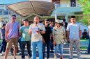 Sejumlah Aktivis dari berbagai elemen Masyarakat menggelar aksi unjuk Rasa di depan Kantor Tim Hotman Paris 911 di Jalan Sriwijaya, Kota Mataram, Jumat (24/7/2026), menyampaikan Aspirasi dan sejumlah tuntutan.