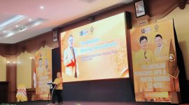 Sekretaris Jenderal DPP Partai Hanura Benny Rhamdani menyampaikan 7 Pesan Ketua Umum DPP Partai Hanura Oesman Sapta Odang (OSO) kepada pengurus DPD Hanura NTB dan DPC Hanura se-NTB saat pelantikan di Ballroom Rinjani Lombok Raya Hotel, Mataram.