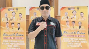 Sekretaris PIMDA PKN NTB Abdul Hakim Atau Akrab Disapa Bang Akim menyampaikan Ucapan selamat atas Pelantikan Pengurus DPD, DPC  Partai Hanura Se- NTB Periode 2025-2030.