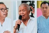 Ketua DPD PDI Perjuangan NTB H. Rachmat Hidayat dan Anggota DPRD NTB 
Made Slamet dan Wakil Ketua DPD PDI Perjuangan NTB H. Ruslan Turmuzi Saat 
memberikan keterangan kepada awak media terkait permintaan audit Investigatif terhadap Dana BTT APBD NTB 2025 senilai Rp484 Miliar yang disebut tidak tercantum dalam LHP BPK.