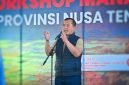 Gubernur NTB Lalu Muhamad Iqbal Saat Membuka Workshop Manajemen Risiko Pemerintah Provinsi NTB di Sembalun, Kabupaten Lombok Timur.