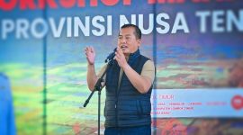 Gubernur NTB Lalu Muhamad Iqbal Saat Membuka Workshop Manajemen Risiko Pemerintah Provinsi NTB di Sembalun, Kabupaten Lombok Timur.