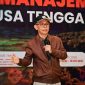 Sekretaris Daerah Provinsi NTB Abul Chair Saat Menutup Workshop Manajemen Risiko Pemerintah Provinsi NTB di Sembalun, Lombok Timur.