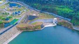 Bendungan Meninting di Nusa Tenggara Barat yang Didorong Agar Segera Memberikan Manfaat Maksimal Melalui Pengendalian Banjir, Penyediaan Air Bersih dan Jaringan Irigasi.