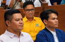 Tiga Anggota DPRD NTB, Acip, IJU dan Hamdan, dalam Persidangan Perkara Kasus Gratifikasi di Pengadilan Tipikor Mataram.