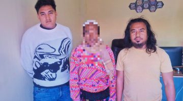 Terduga Pelaku Bersama Jajaran Kepolisian Resor (Polres) Dompu dalam Penanganan Dugaan Pencabulan Anak di Kabupaten Dompu.