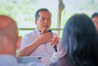 Gubernur NTB Lalu Muhamad Iqbal Saat Membuka Dialog Strategis Penanganan dan Pencegahan TPPO di NTB, Rabu (12/8/2026).