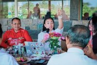 Rahayu Saraswati Djojohadikusumo Saat Menghadiri Dialog Strategis Penanganan dan Pencegahan TPPO di NTB Bersama Gubernur NTB Lalu Muhamad Iqbal, Rabu (12/8/2026).