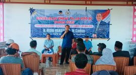Anggota DPR RI Mori Hanafi Saat Menggelar Sosialisasi 4 Pilar Kebangsaan di Bima, NTB, Rabu (12/8/2026).