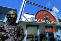 Kejati NTB Bersama Densus 88 dan Sejumlah Pihak Terkait Membahas Upaya Pencegahan Radikalisme Anak di Ruang Digital.