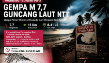 Ilustrasi Gempa Bumi M7,7 di Wilayah Flores, Nusa Tenggara Timur, yang Memicu Peringatan Dini Tsunami BMKG Untuk Sejumlah Wilayah NTB dan NTT