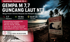 Gempa M7,7 Guncang Flores, BMKG Keluarkan Peringatan Tsunami untuk Bima dan Dompu