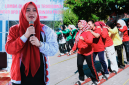 Wakil Gubernur NTB Indah Dhamayanti Putri Membuka Lomba Olahraga Tradisional Antar-OPD Dalam Rangkaian HUT ke-81 Republik Indonesia di Mataram.
