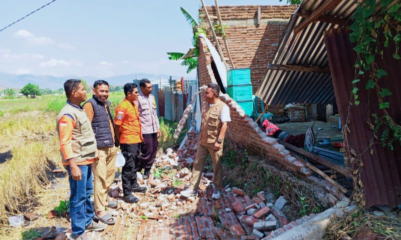 Sejumlah Titik di Kota Bima dan Kabupaten Bima Dilaporkan Terdampak Gempa M7,7 yang Berpusat di Wilayah Flores, NTT, Sabtu (15/8/2026). BPBD NTB melakukan pendataan dan verifikasi kerusakan di lapangan.