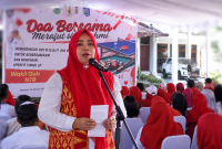 Wakil Gubernur NTB Hj. Indah Dhamayanti Putri Menyampaikan Sambutan Dalam Kegiatan Do'a Bersama dan Silaturahmi Masyarakat Bima-Dompu dan NTT Dalam Rangka Memperingati HUT RI ke-81 di Pendopo Wakil Gubernur NTB, Mataram, Selasa (18/8/2026).