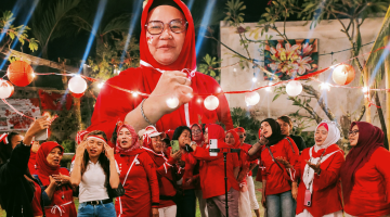Ketua Srikandi Pemuda Pancasila NTB Bersama Anggota dan Pengurus Memeriahkan HUT ke-81 Kemerdekaan RI melalui Lomba Menyanyi Dalam Rangkaian Kegiatan “On The Road Merdeka”.