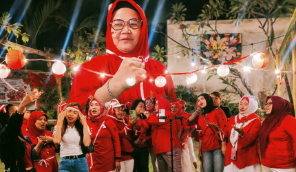 Srikandi Pemuda Pancasila NTB merayakan HUT ke-81 RI dengan lomba nyanyi berhadiah sembako