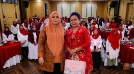 Wakil Gubernur NTB Indah Dhamayanti Putri saat membuka kegiatan Srikandi PLN bertajuk 'Ruang Cerita Ibu' di Kantor PLN UIW NTB, Kamis (20/8/2026).