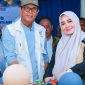 Wagub NTB Umi Dinda bersama Bupati Sumbawa saat launching Toko Inflasi Basamula di Pasar Seketeng, Sumbawa.