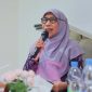 Anggota KPU Provinsi NTB Divisi Teknis Penyelenggaraan Pemilu, Zuriati, Dalam Pembahasan Mengenai Pemenuhan Hak Pilih Kelompok Rentan Dan Pemilih Disabilitas.