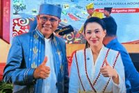 Bupati Sumbawa Syarafuddin Jarot Bersama Gubernur Maluku Utara saat Mengikuti Rakernas XII Jaringan Kota Pusaka Indonesia di Kota Ternate. Dalam Forum Tersebut, Sumbawa Ditetapkan Sebagai Tuan Rumah Rakernas Jaringan Kota Pusaka Indonesia 2028.