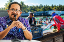 Kepala Dinas Kelautan dan Perikanan NTB Muslim dan Terlihat Aktivitas Nelayan di Pelabuhan 