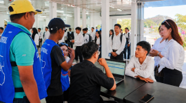 Antusiasme Peserta Mengikuti Proses Seleksi dan Pendaftaran Volunteer MotoGP Mandalika 2026 di Sirkuit Mandalika, Lombok, NTB.