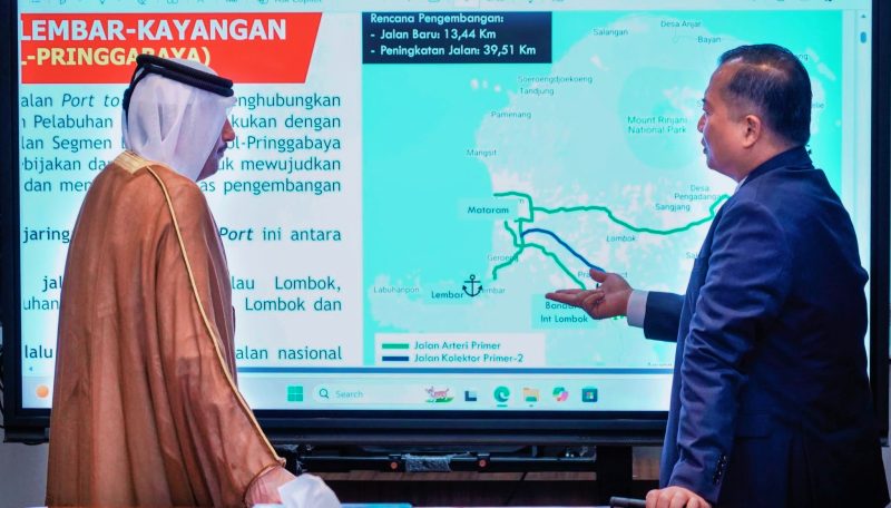 Dubes Qatar untuk Indonesia H.E. Dr. Sultan bin Mubarak Saad Al-Dosari saat bertemu Gubernur NTB Lalu Muhamad Iqbal di Mataram, Jumat (28/8/2026).
