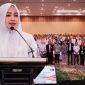 Wakil Gubernur NTB Hj. Indah Damayanti Putri saat membuka Musorprov XIII KONI NTB di Hotel Lombok Raya, Minggu (30/8/2026).