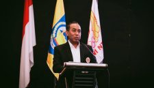 Ketua Umum KONI NTB H. Mori Hanafi saat Menyampaikan Sambutannya Dalam Musorprov XIII KONI NTB Tahun 2026 di Mataram.
