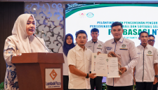 Wagub NTB Umi Dinda Saat Menyampaikan Sambutan Dalam Pengukuhan dan Pelantikan Pengurus PERBASASI NTB Masa Bakti 2026-2030 di Mataram.