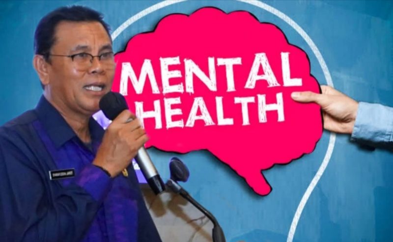 Bupati Sumbawa Ir. H. Syarafuddin Jarot, M.P., Saat Membuka Pertemuan Tim Penggerak Kesehatan Jiwa Masyarakat (TPKJM) Kabupaten Sumbawa di La Grande Ballroom.