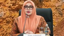 Wakil Gubernur NTB Indah Dhamayanti Putri atau Umi Dinda saat Menerima Kunjungan Studi Tiru Pemerintah Provinsi Sumatera Selatan Terkait Penerapan Izin Pertambangan Rakyat (IPR) di Gedung Sangkareang, Kantor Gubernur NTB, Kamis (20/8/2026).