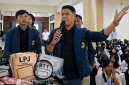 Ketua DPM Universitas Mataram Maulana saat Menyampaikan Sikap Terkait Polemik Pergeseran Dana BTT Rp484 Miliar dan Rencana Gugatan ke PTUN Mataram.