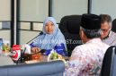 Pelaksana Tugas Bupati Lombok Barat Hj. Nurul Adha Memimpin Rapat Koordinasi Penanganan Kekeringan di Kantor Bupati Lombok Barat, Kamis (10/9/2026).