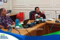 Kepala DPMPTSP Provinsi NTB H. Irnadi Kusuma Saat Menjadi Narasumber FGD Pengumpulan Data dan Pendalaman Potensi Investasi Non-Tambang di Kanwil DJPb NTB.