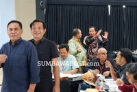 Ketua PWI NTB Ahmad Ikliludin dan Sekretaris Fahrul Mustofa (Iklil-Arul) Pada Pelaksanaan UKW Mandiri PWI NTB yang Diikuti 54 Wartawan.