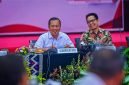 Gubernur NTB Lalu Muhamad Iqbal saat Membuka Rakor Pemantauan dan Evaluasi Perbaikan Tata Kelola Pemerintahan Daerah bersama KPK di Mataram.