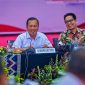 Gubernur NTB Lalu Muhamad Iqbal saat Membuka Rakor Pemantauan dan Evaluasi Perbaikan Tata Kelola Pemerintahan Daerah bersama KPK di Mataram.