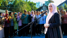 Wakil Gubernur NTB Indah Dhamayanti Putri Saat Memberikan Arahan dalam Apel Bersama Jajaran Dinas Pertanian dan Ketahanan Pangan Provinsi NTB.